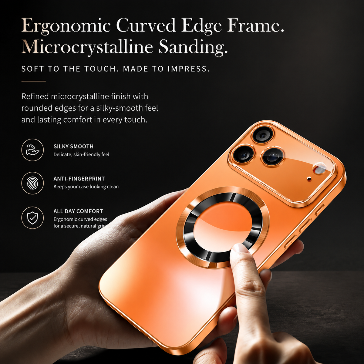 Premium iPhone Case MagSafe Compatible Magnetic Protective Cover Titanium Metallic Matte PC TPU Back Shockproof Camera Lens Protection Ultra Thin Full Protection