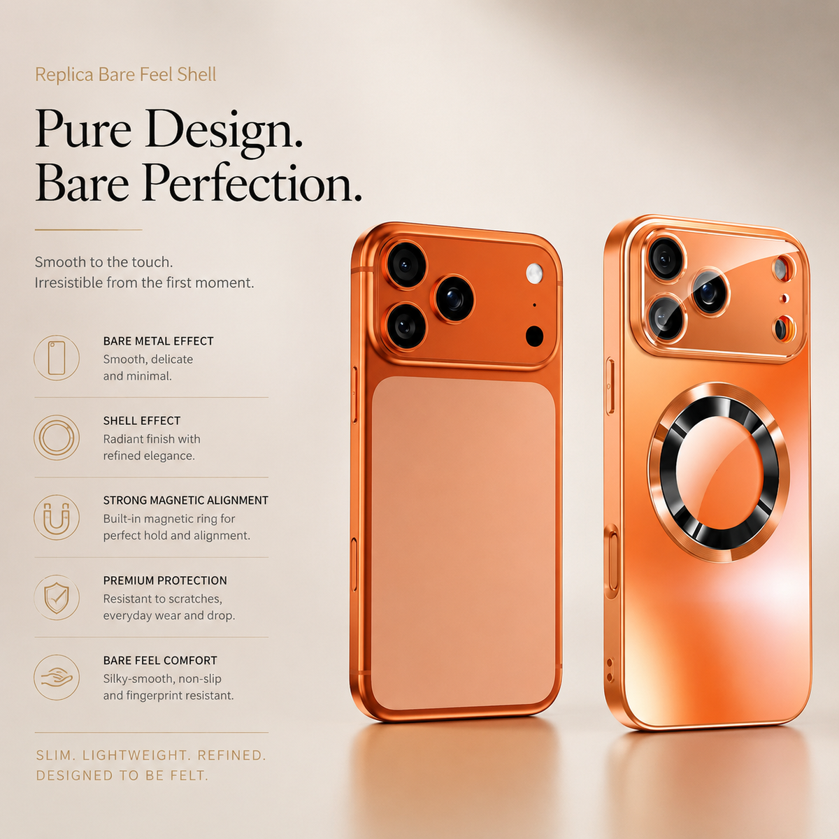 Premium iPhone Case MagSafe Compatible Magnetic Protective Cover Titanium Metallic Matte PC TPU Back Shockproof Camera Lens Protection Ultra Thin Full Protection