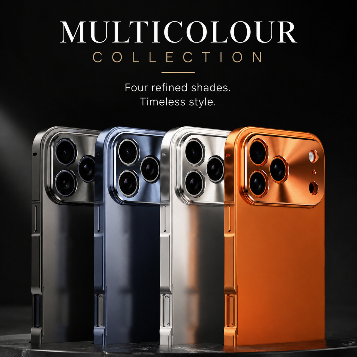 Premium iPhone Case MagSafe Compatible Magnetic Shockproof Cover Camera Lens Protection Ultra Thin Aluminum Frame Frosted Matte Back Full Protection