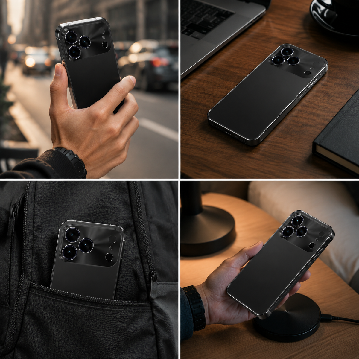 Premium iPhone Case MagSafe Compatible Magnetic Shockproof Cover Camera Lens Protection Ultra Thin Aluminum Frame Frosted Matte Back Full Protection