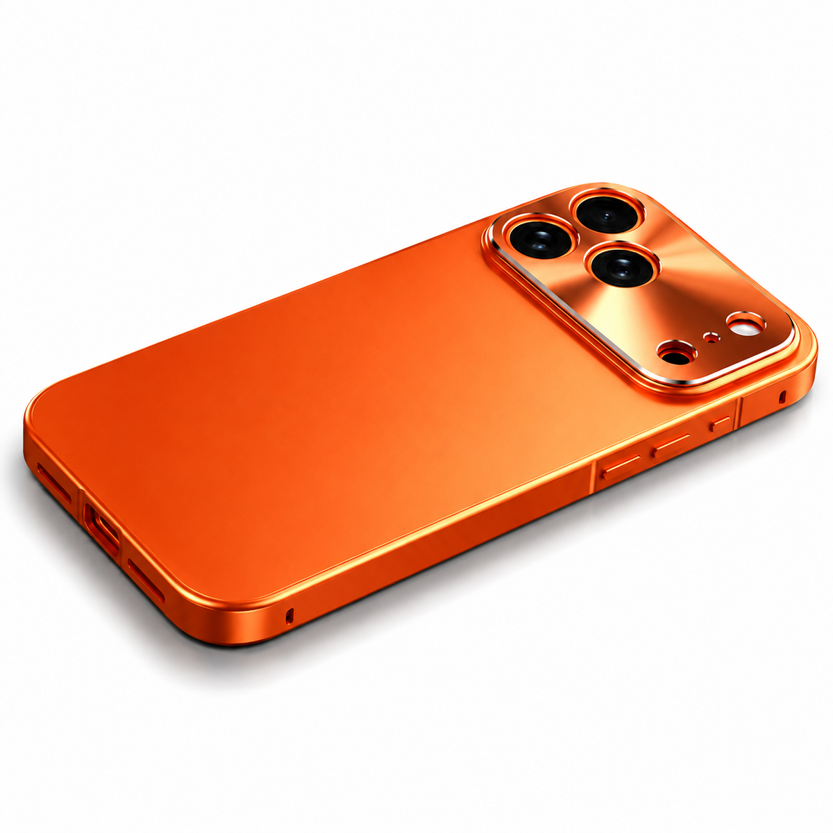Premium iPhone Case MagSafe Compatible Magnetic Shockproof Cover Camera Lens Protection Ultra Thin Aluminum Frame Frosted Matte Back Full Protection