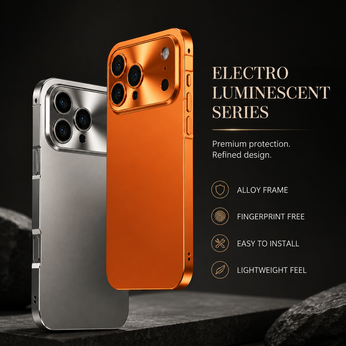 Premium iPhone Case MagSafe Compatible Magnetic Shockproof Cover Camera Lens Protection Ultra Thin Aluminum Frame Frosted Matte Back Full Protection