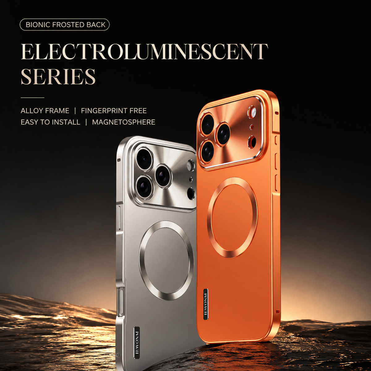 Premium iPhone Case MagSafe Compatible Magnetic Shockproof Protective Cover Aluminum Frame Frosted Matte Back Camera Lens Protection Ultra Thin Full Protection Design