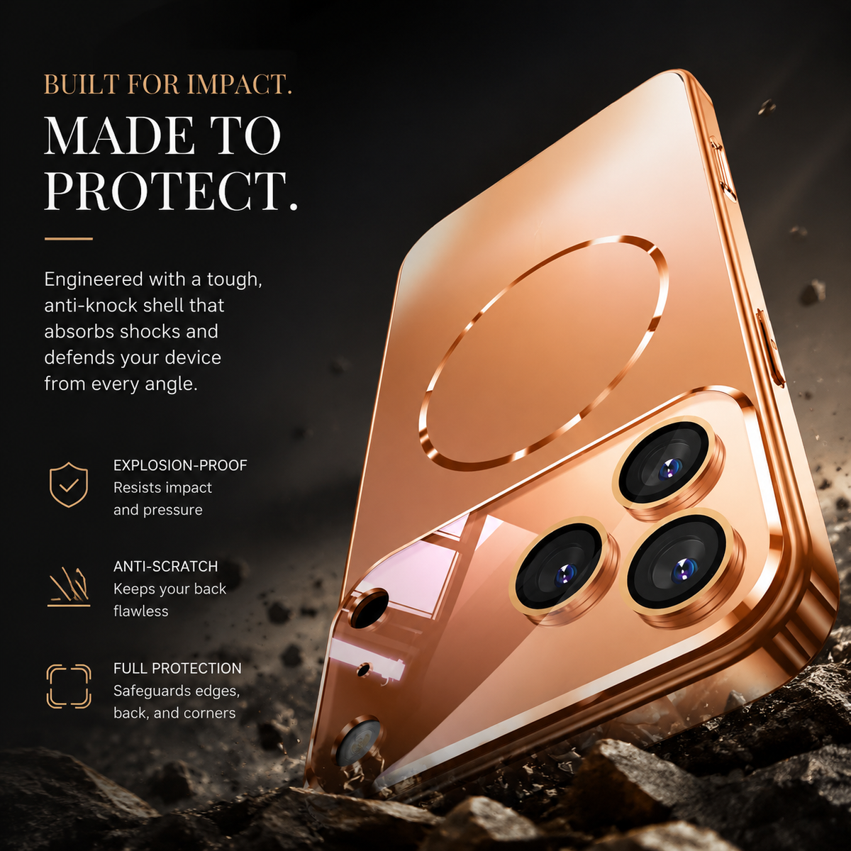 Premium iPhone Case MagSafe Compatible Magnetic Shockproof Protective Cover Camera Lens Protection Ultra Thin Matte Anti Fingerprint Hard Back Slim Design