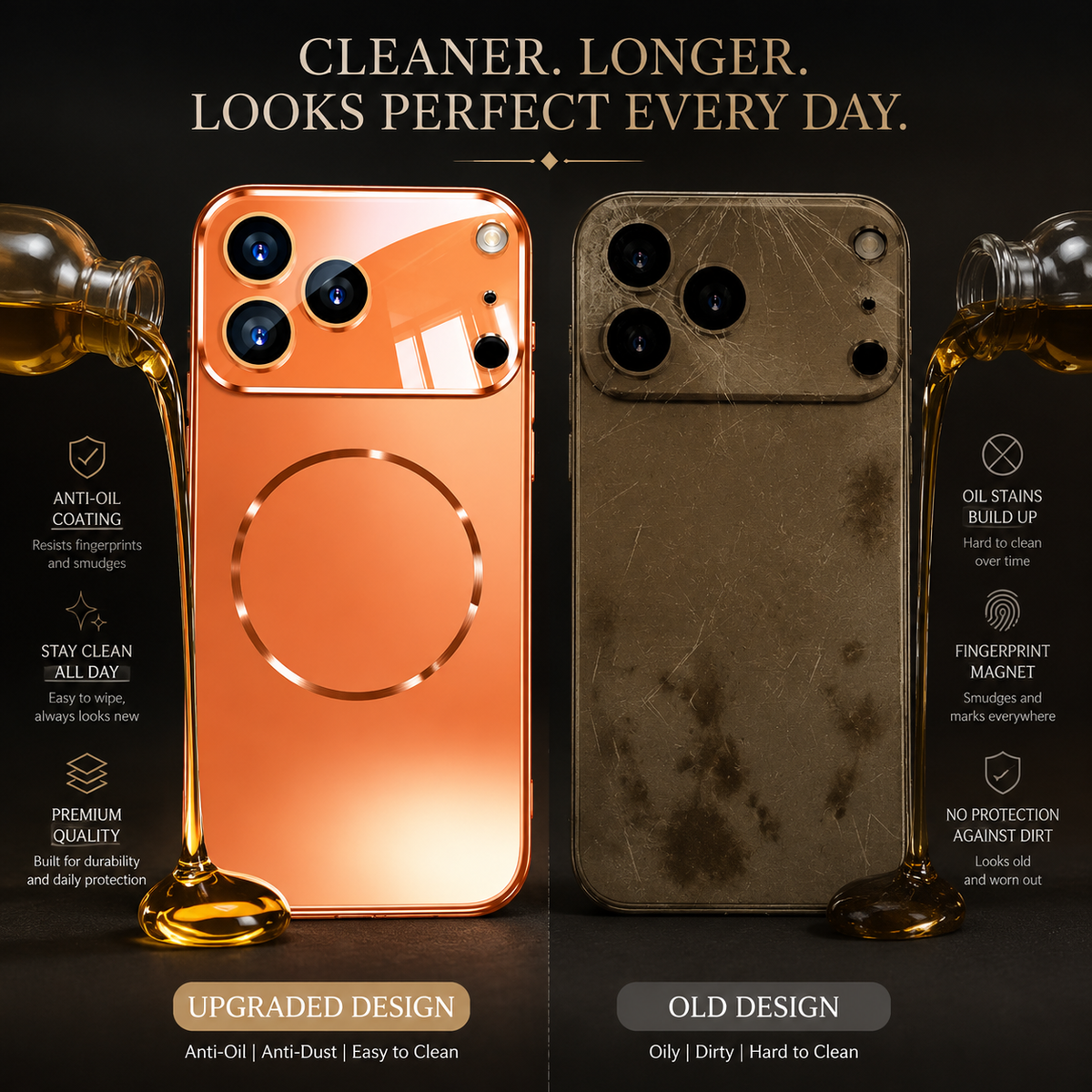 Premium iPhone Case MagSafe Compatible Magnetic Shockproof Protective Cover Camera Lens Protection Ultra Thin Matte Anti Fingerprint Hard Back Slim Design
