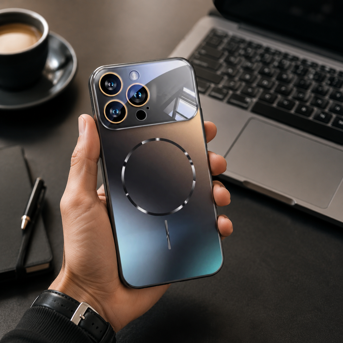 Premium iPhone Case MagSafe Compatible Magnetic Shockproof Protective Cover Camera Lens Protection Ultra Thin Matte Anti Fingerprint Hard Back Slim Design