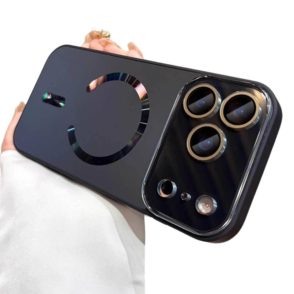 Premium iPhone Case MagSafe Compatible Matte Glass Shockproof Protective Cover Camera Lens Protection Anti Fingerprint Slim Magnetic Full Coverage