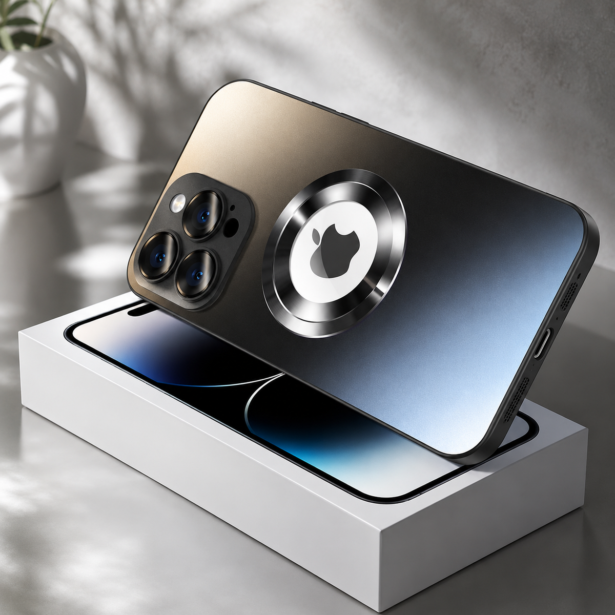 Premium iPhone Case MagSafe Compatible Matte Shockproof Protective Cover Camera Lens Protection Magnetic Slim Design Scratch Resistant Soft Touch Grip