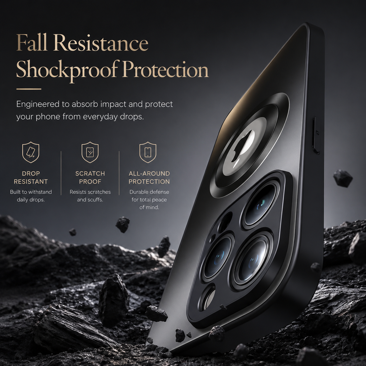 Premium iPhone Case MagSafe Compatible Matte Shockproof Protective Cover Camera Lens Protection Magnetic Slim Design Scratch Resistant Soft Touch Grip