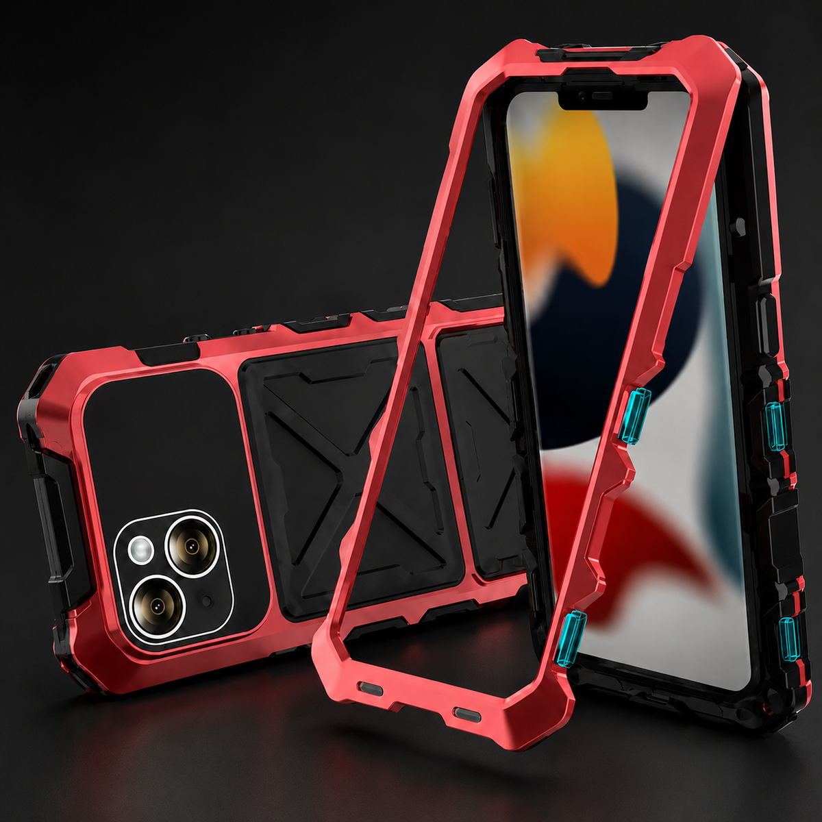 Premium iPhone Case MagSafe Compatible Metal Bumper Cover Shockproof Rugged Protection Camera Lens Guard Heavy Duty Slim Magnetic Anti Scratch Design