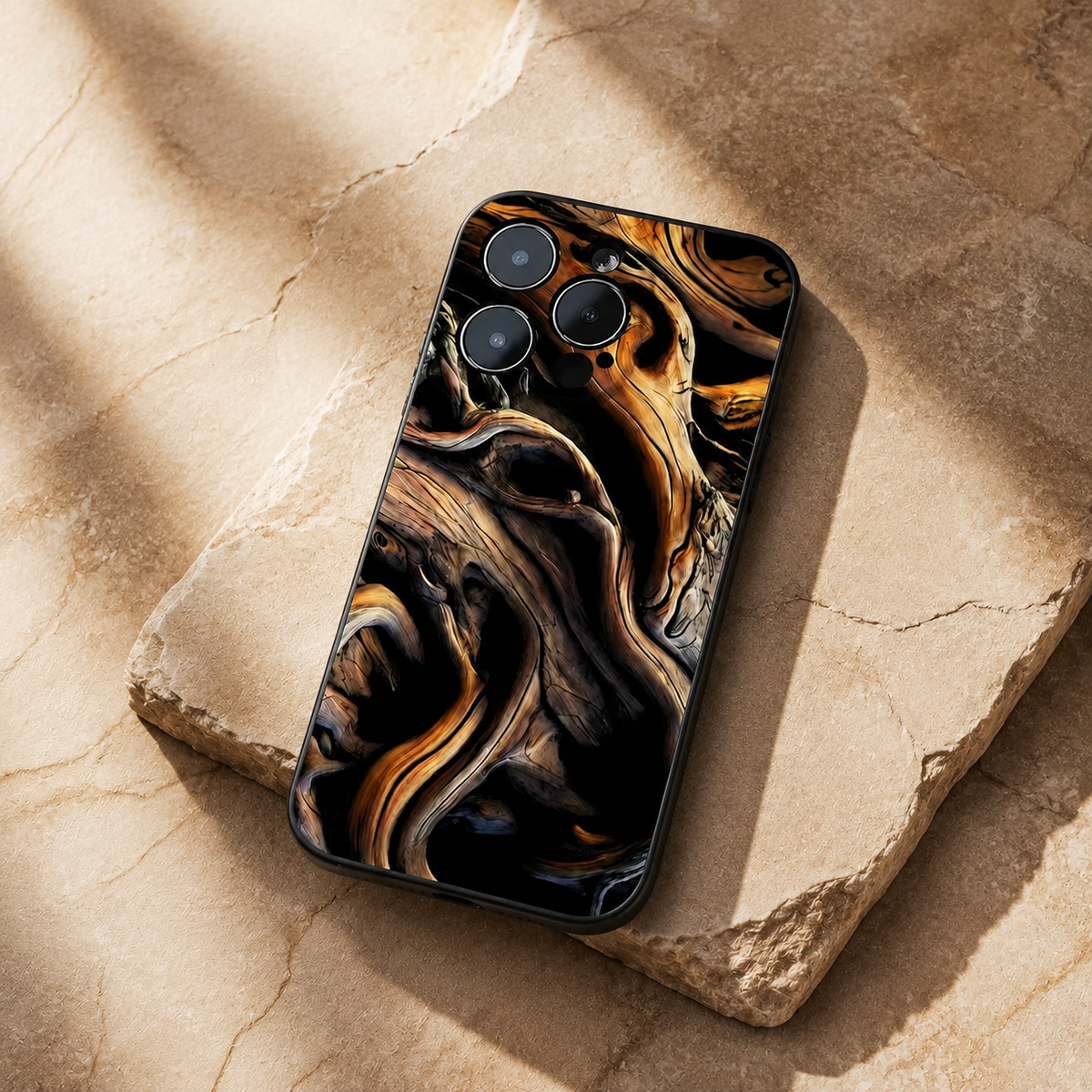 Premium iPhone Case MagSafe Compatible Natural Wood Cover Shockproof TPU Bumper Ultra Thin Protection Camera Lens Guard Slim Lightweight Design