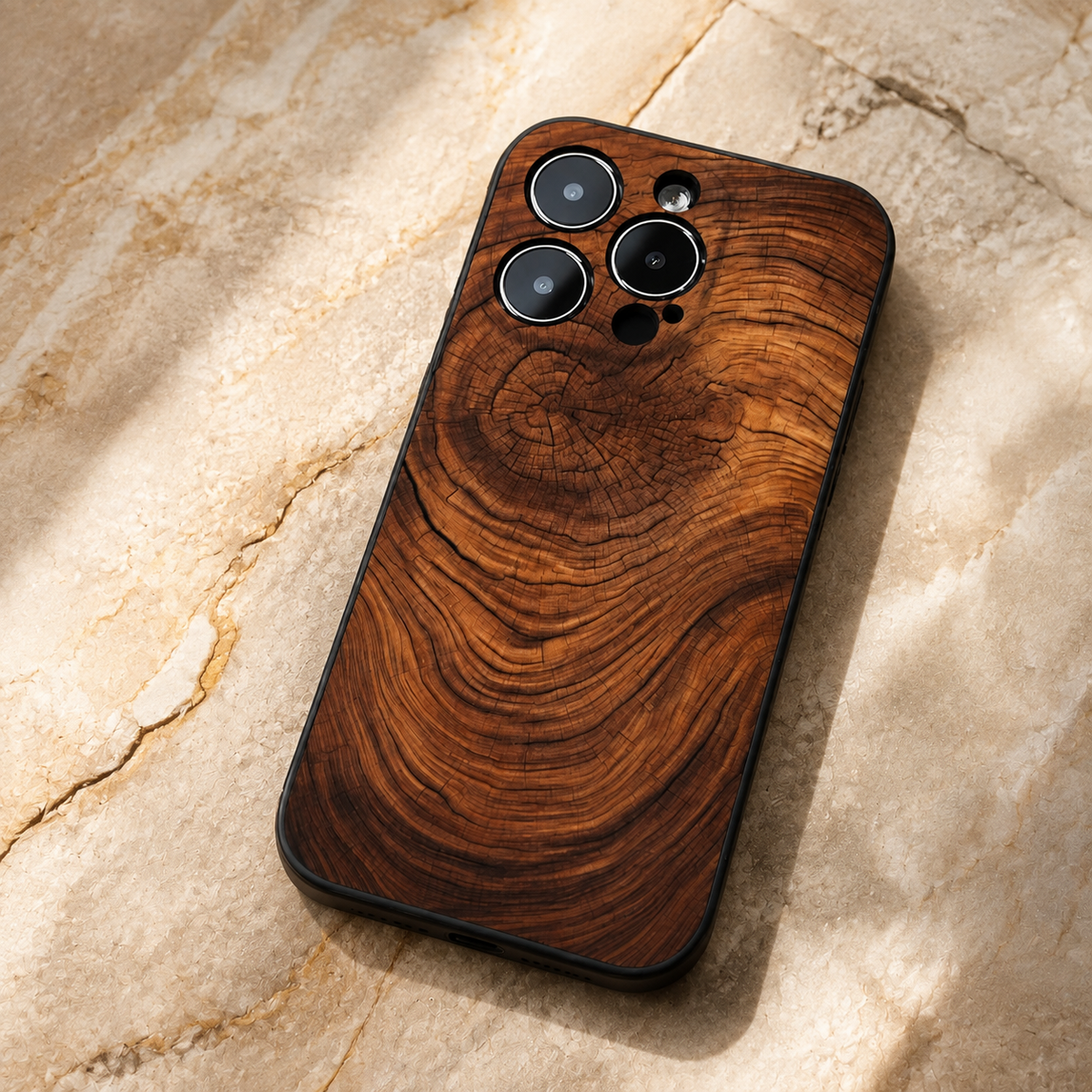 Premium iPhone Case MagSafe Compatible Natural Wood Cover Shockproof TPU Bumper Ultra Thin Protection Camera Lens Guard Slim Lightweight Design