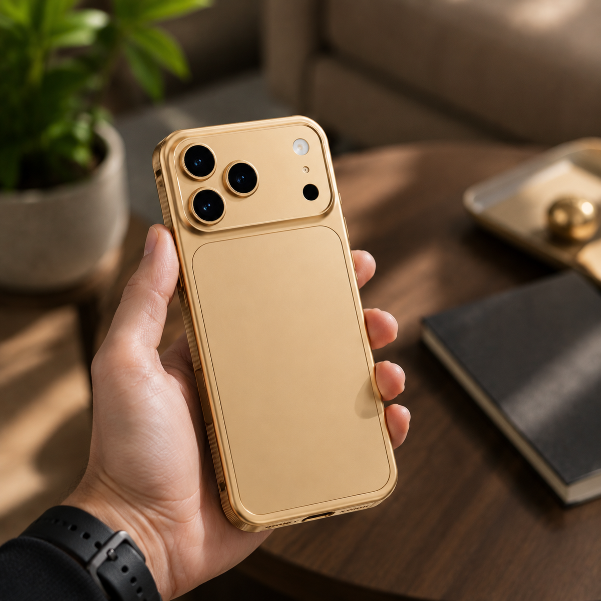 Premium iPhone Case MagSafe Compatible Protective Cover Metal Frame Heat Dissipation Design Anti Slip Grip Shockproof Camera Lens Protection Slim Structure