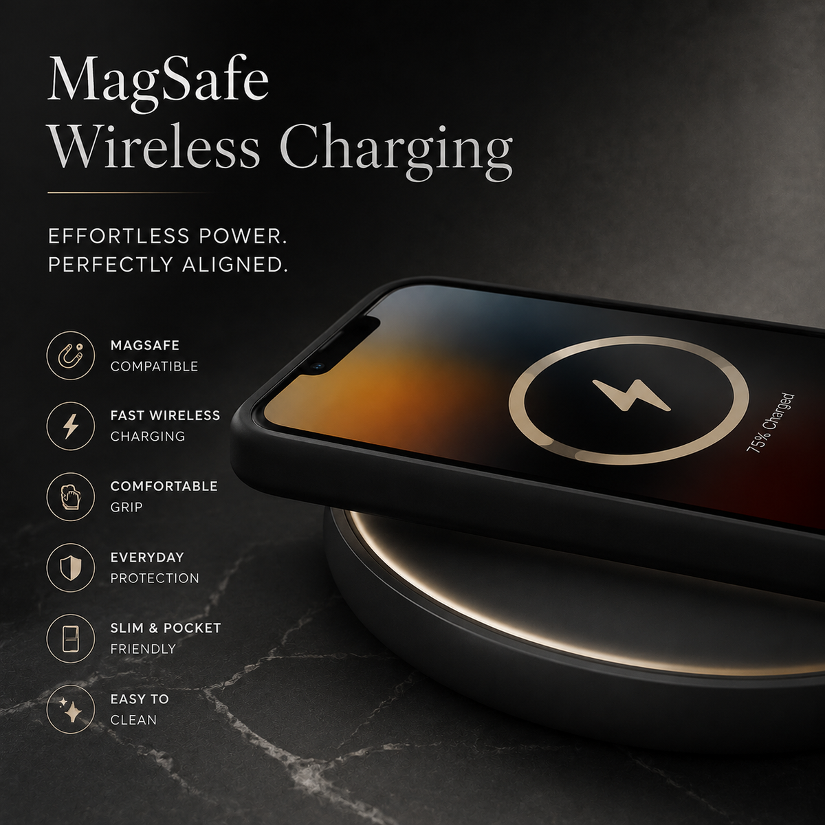 Premium iPhone Case MagSafe Compatible Rugged Armor Card Holder Cover Kickstand Shockproof Protection Camera Lens Guard Slim Magnetic Heavy Duty Design