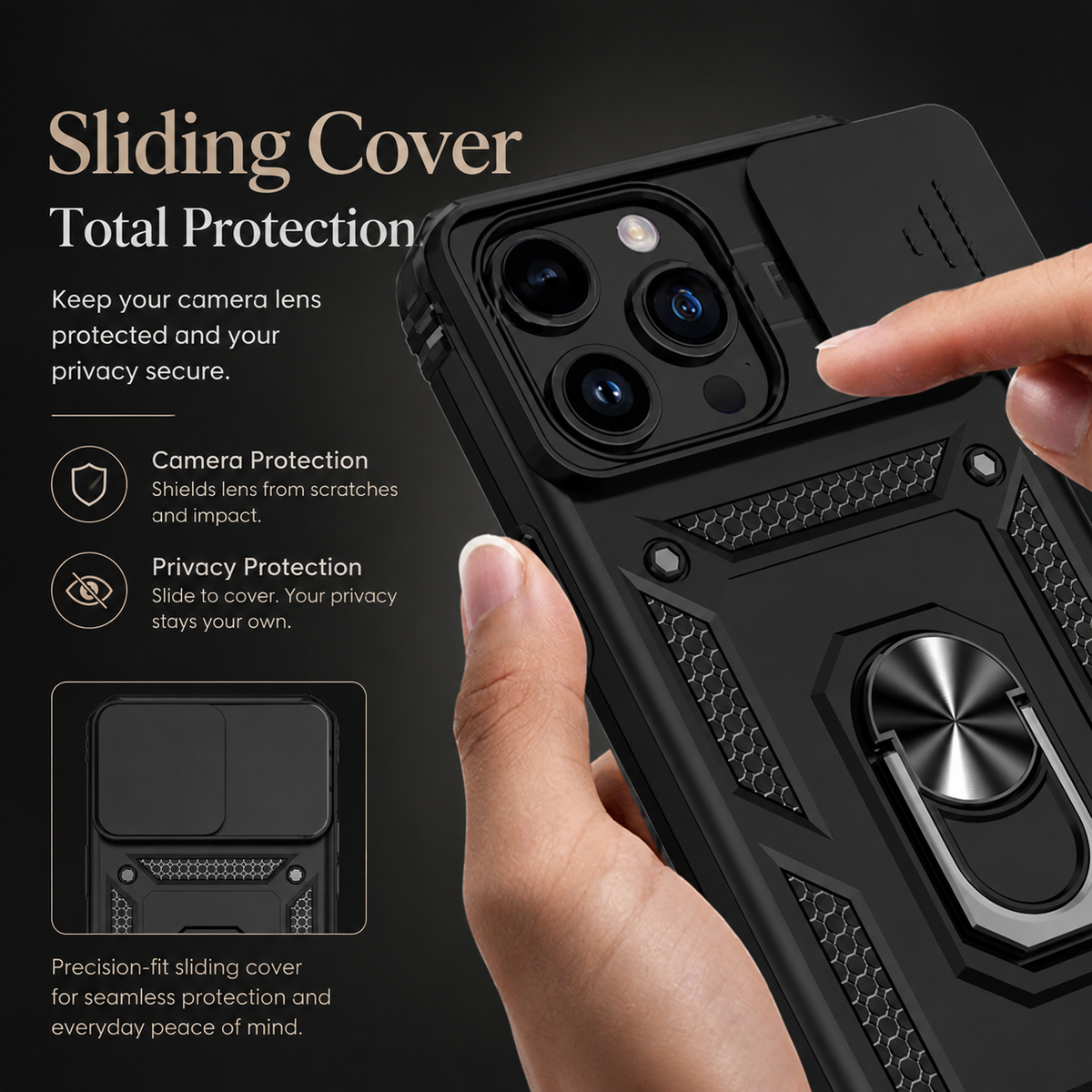 Premium iPhone Case MagSafe Compatible Rugged Armor Shockproof Protective Cover Kickstand Card Holder Camera Lens Protection Heavy Duty Full Coverage