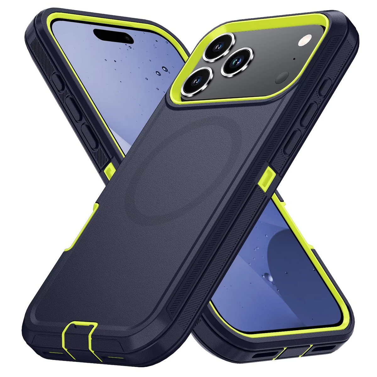 Premium iPhone Case MagSafe Compatible Rugged Armor Shockproof Protective Cover PC TPU Anti Slip Camera Protection Anti Scratch Reinforced Defender