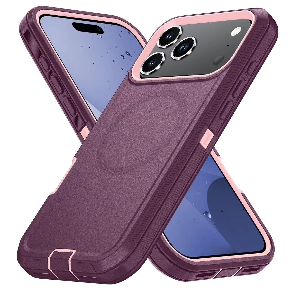 Premium iPhone Case MagSafe Compatible Rugged Armor Shockproof Protective Cover PC TPU Anti Slip Camera Protection Anti Scratch Reinforced Defender