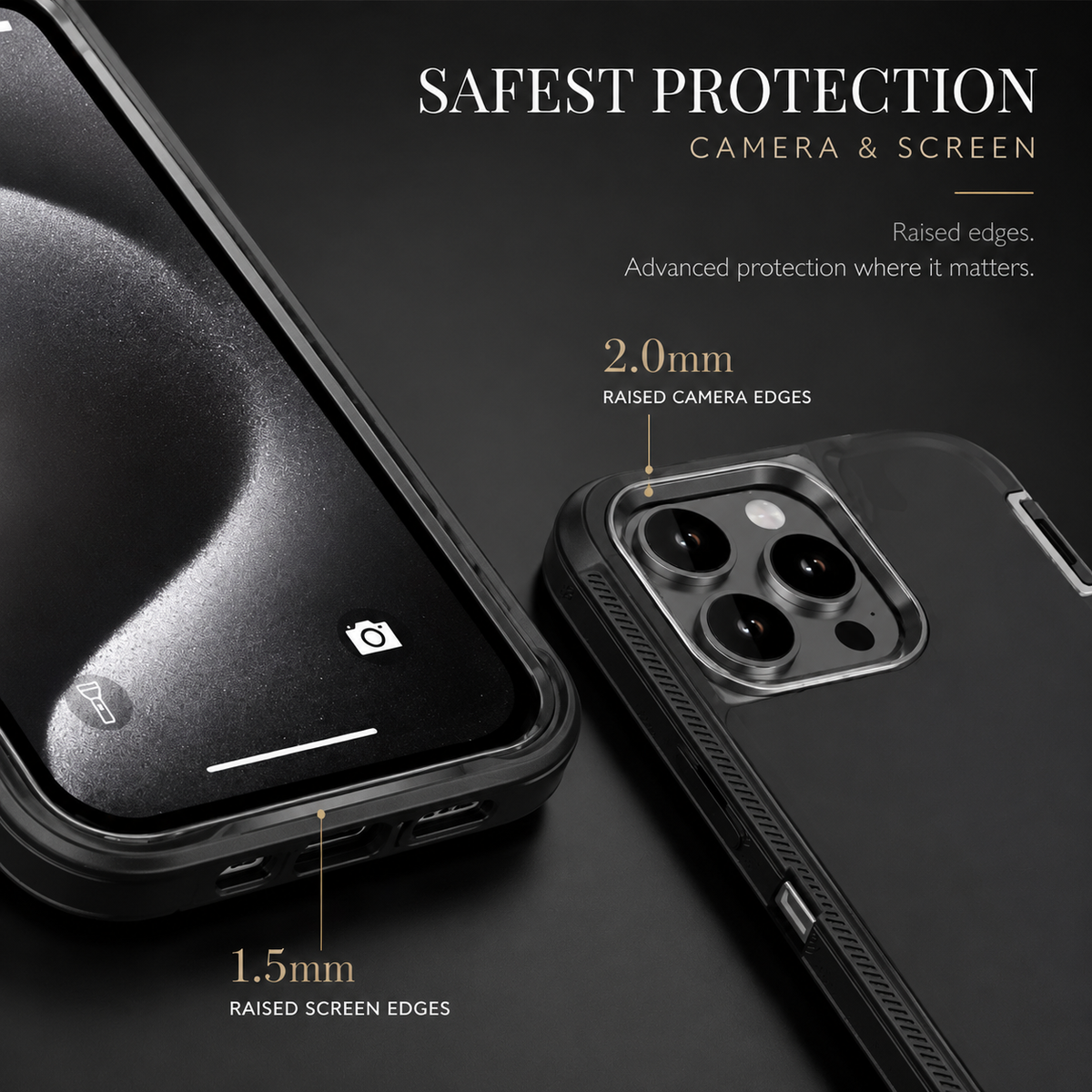 Premium iPhone Case MagSafe Compatible Rugged Armor Shockproof Protective Cover PC TPU Anti Slip Camera Protection Anti Scratch Reinforced Defender