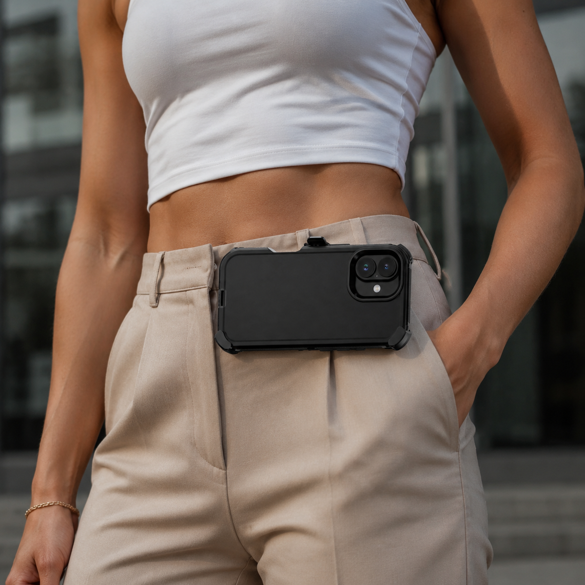 Premium iPhone Case MagSafe Compatible Rugged Holster Cover 3 Layer Shockproof Protection Heavy Duty Armor Belt Clip Camera Lens Guard Durable Design