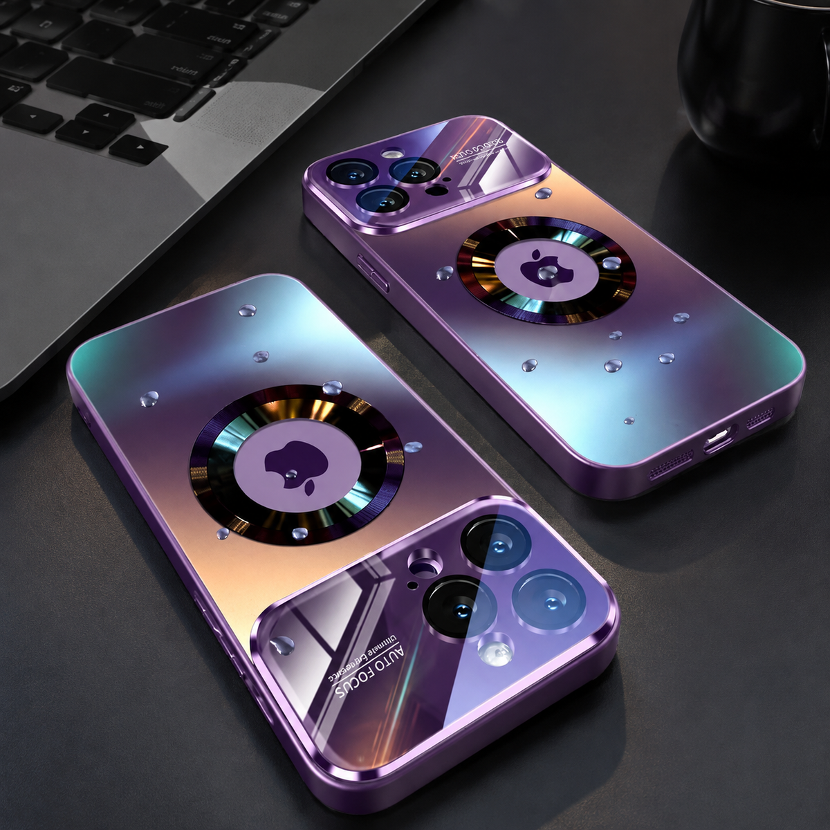Premium iPhone Case MagSafe Compatible Shockproof Protective Cover Glass Back Camera Lens Protection Anti Fingerprint Slim Magnetic Anti Scratch Clear