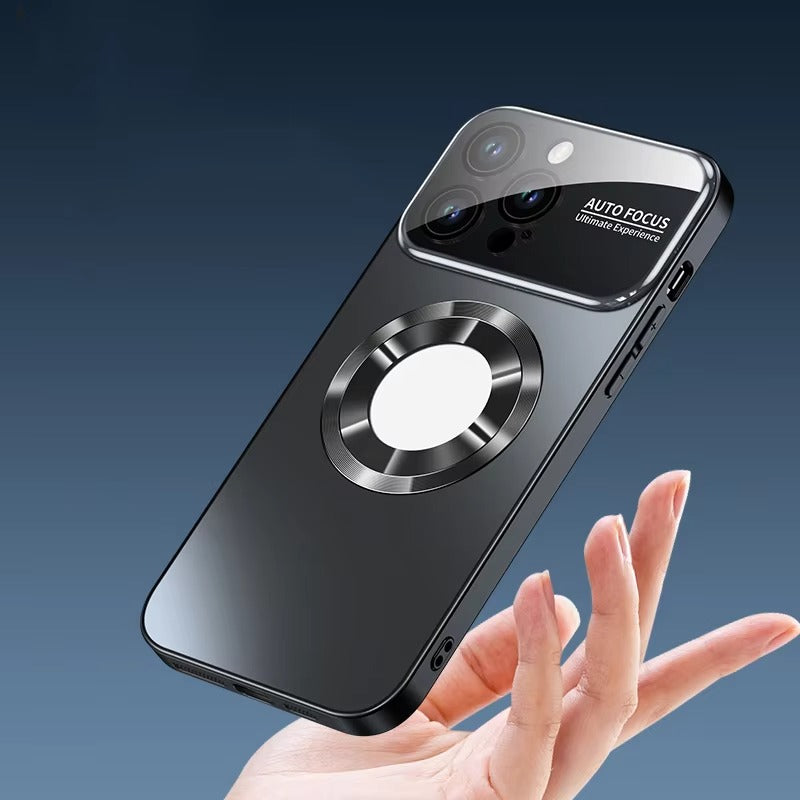 Premium iPhone Case MagSafe Compatible Shockproof Protective Cover Glass Back Camera Lens Protection Anti Fingerprint Slim Magnetic Anti Scratch Clear