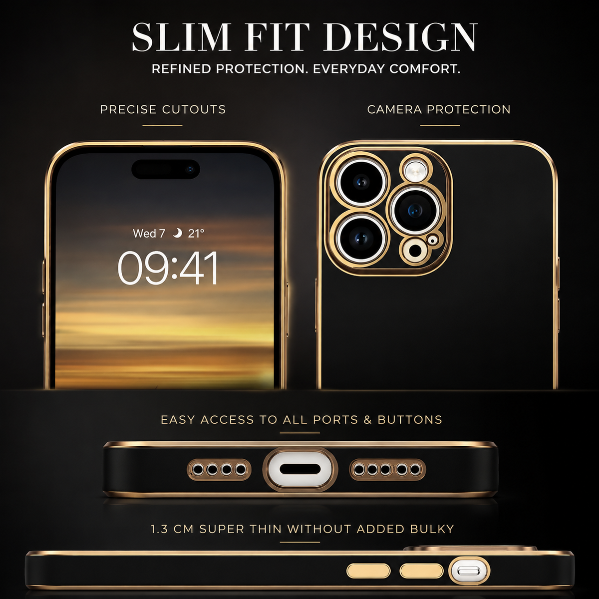 Premium iPhone Case MagSafe Compatible Silicone Shockproof Protective Cover Glossy Square Texture Camera Lens Protection Slim Design Soft Grip