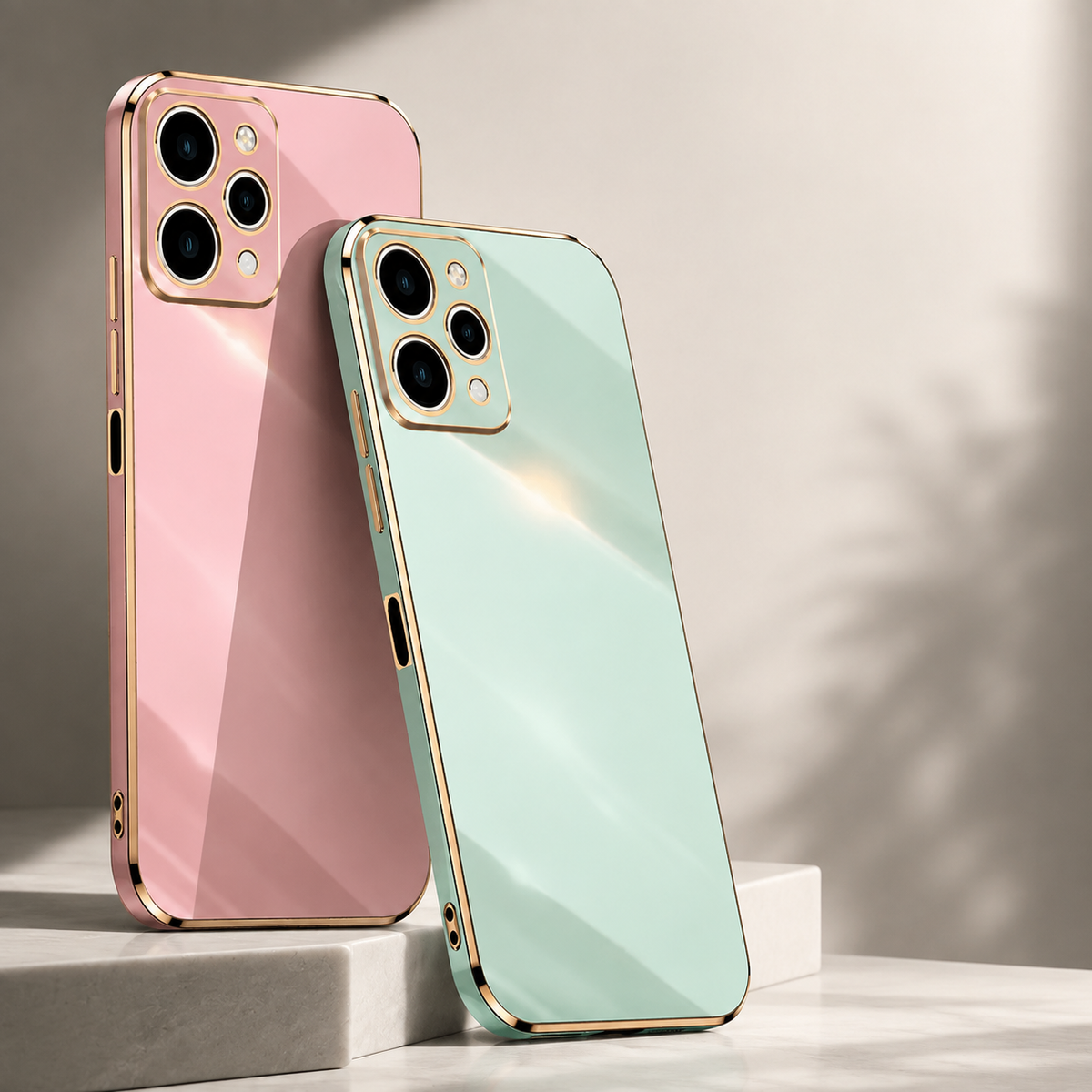 Premium iPhone Case MagSafe Compatible Silicone Shockproof Protective Cover Glossy Square Texture Camera Lens Protection Slim Design Soft Grip