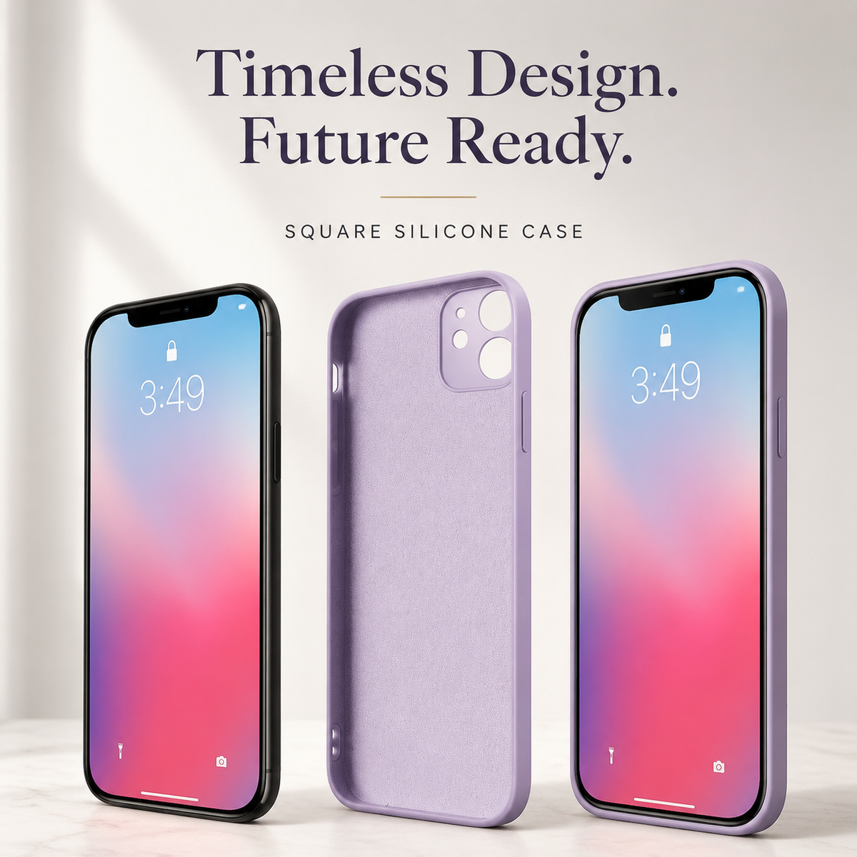 Premium iPhone Case MagSafe Compatible Square Liquid Silicone Shockproof Protective Cover Camera Lens Protection Slim Design Soft Touch Grip