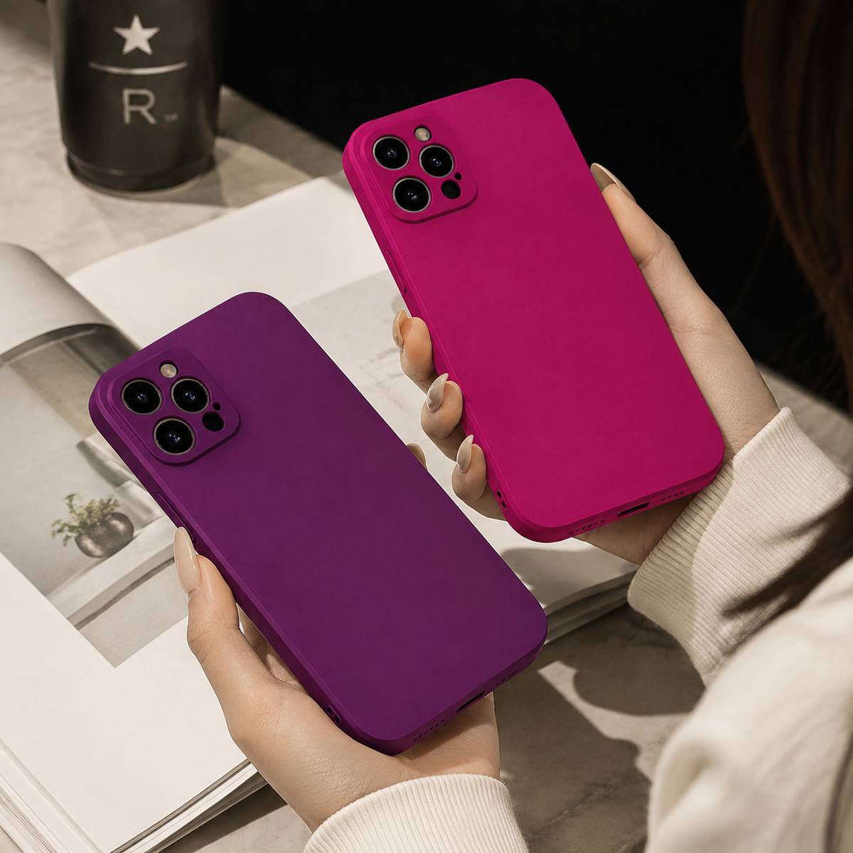 Premium iPhone Case MagSafe Compatible Square Liquid Silicone Shockproof Protective Cover Camera Lens Protection Slim Design Soft Touch Grip