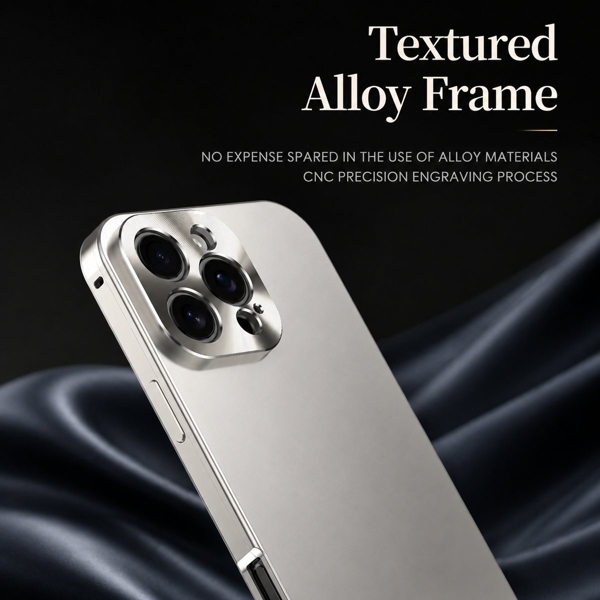 Premium iPhone Case MagSafe Compatible Titanium Alloy Frame Shockproof Protective Cover Camera Lens Protection Ultra Thin Frosted Anti Fingerprint Matte