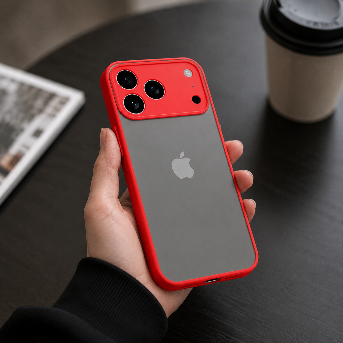 Premium iPhone Case MagSafe Compatible Translucent Armor Shockproof Matte Protective Cover Anti Fingerprint Slim Full Coverage Anti Scratch Design