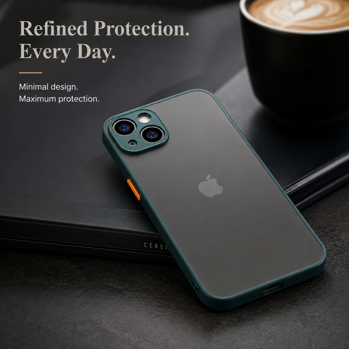 Premium iPhone Case MagSafe Compatible Translucent Armor Shockproof Matte Protective Cover Anti Fingerprint Slim Full Coverage Anti Scratch Design