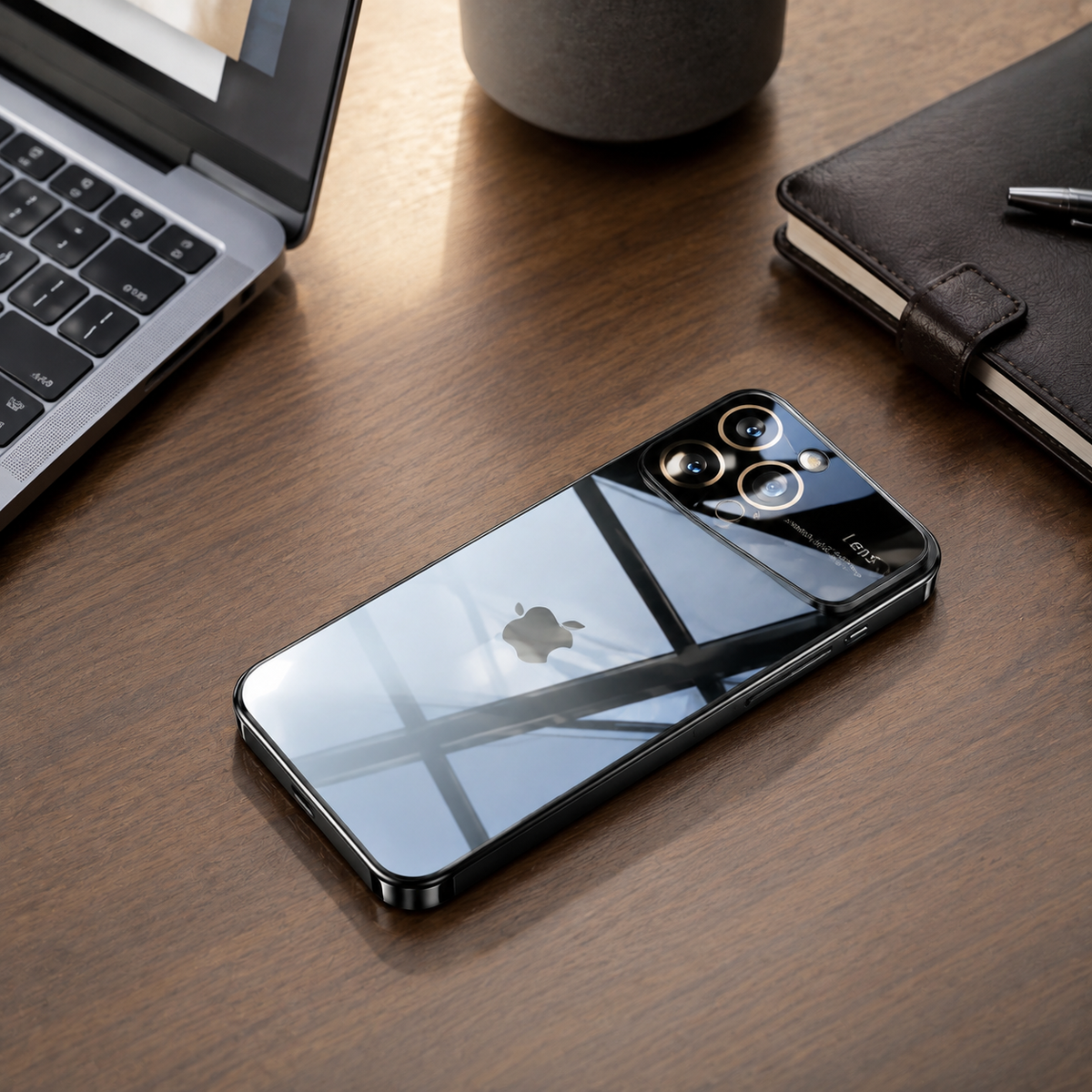 Premium iPhone Case MagSafe Compatible Transparent Acrylic Cover Tempered Camera Protection Shockproof Anti Scratch Slim Magnetic Clear Hard Back Design