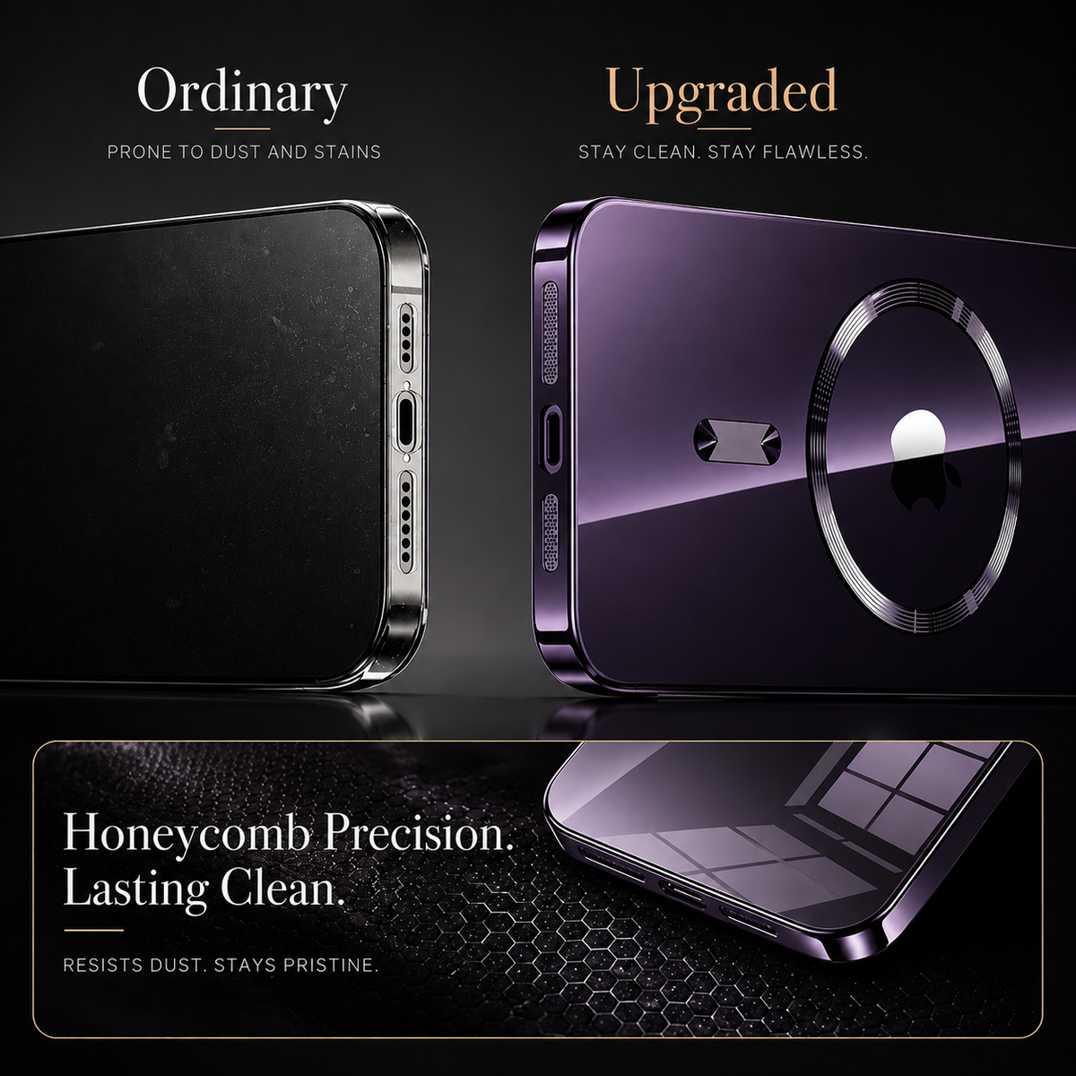 Premium iPhone Case MagSafe Compatible Transparent Protective Cover Camera Lens Protection Shockproof Clear Hard PC Back Ultra Thin Design