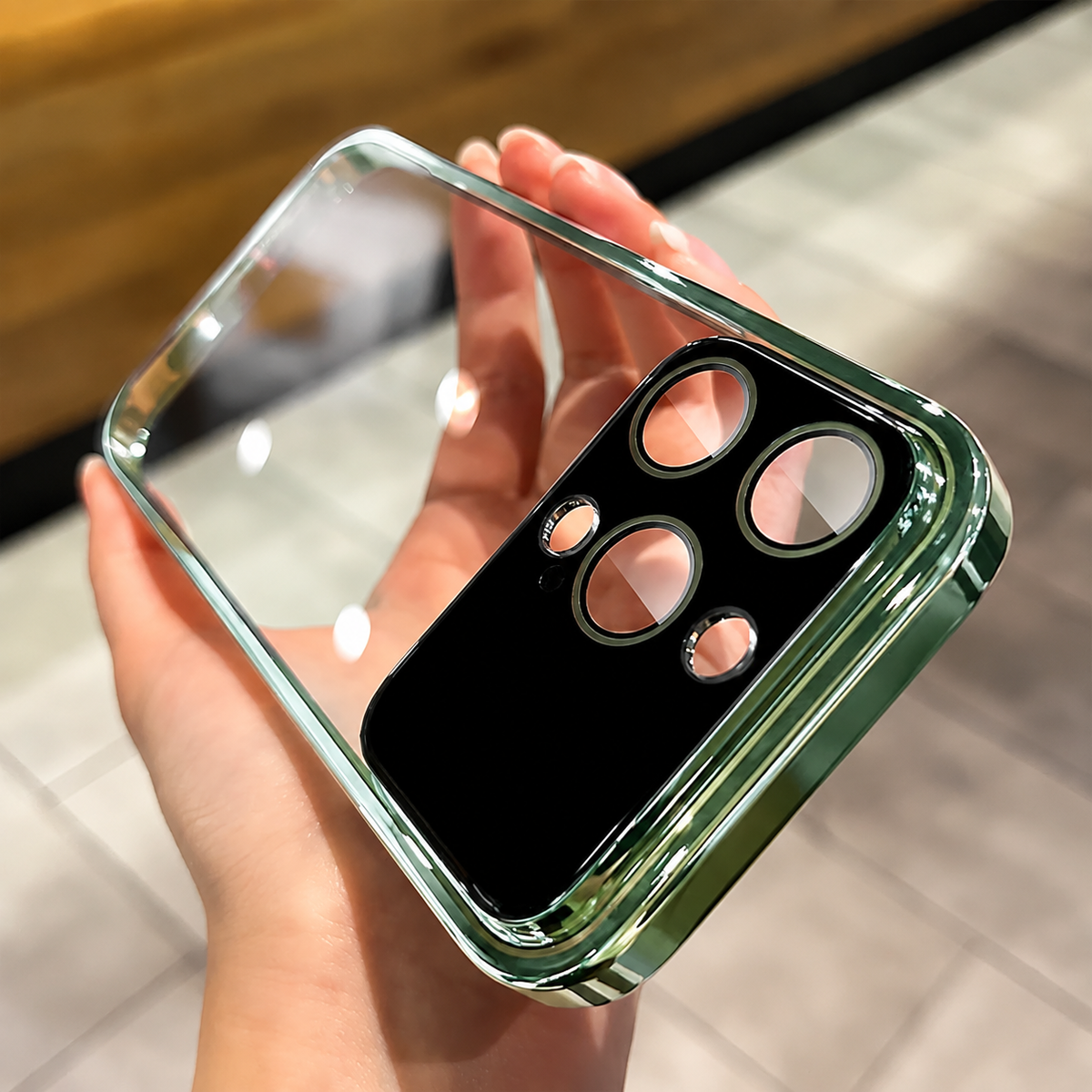 Premium iPhone Case MagSafe Compatible Transparent Shockproof Protective Cover Clear Hard PC Back Silicone Bumper Camera Lens Protection Ultra Thin Slim Design