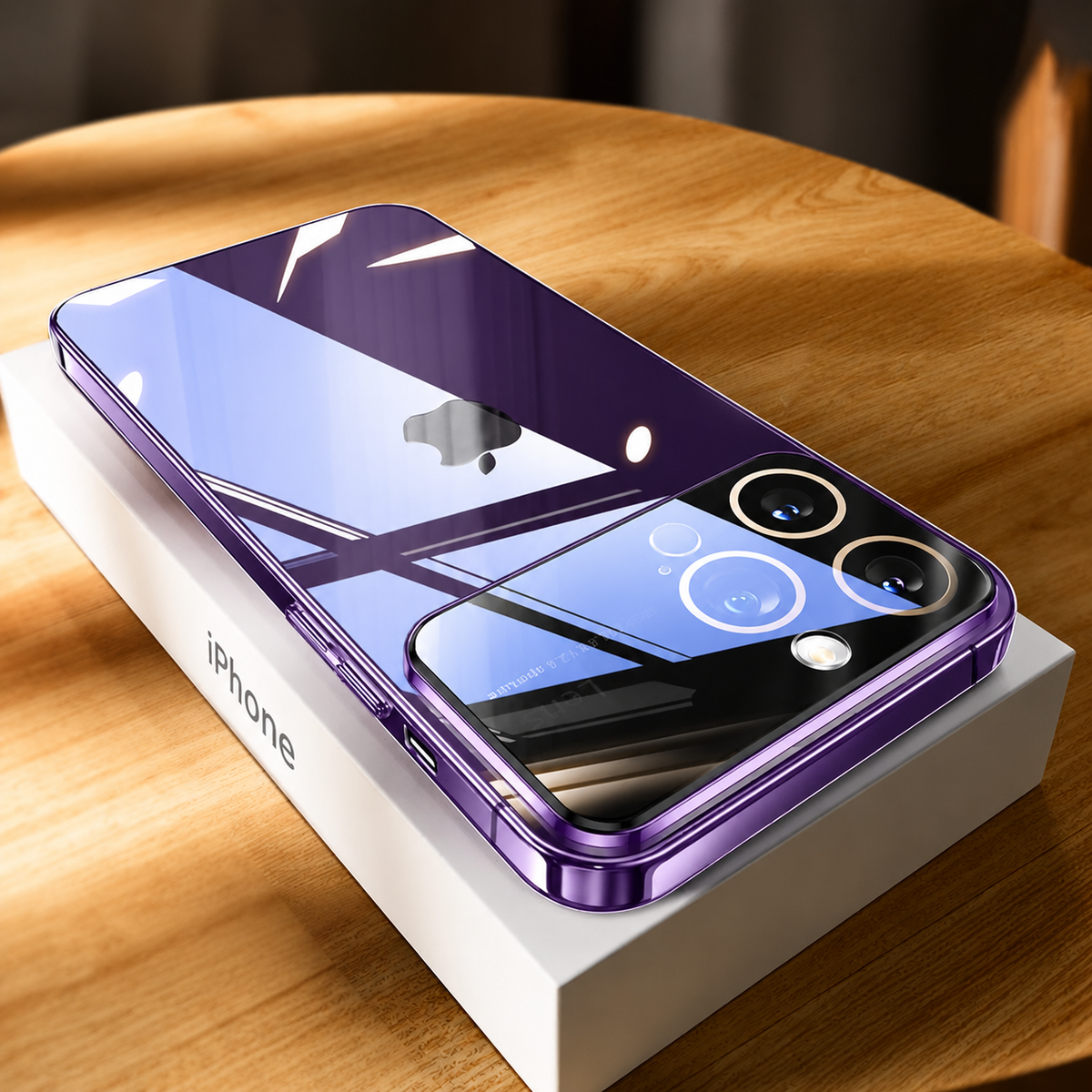 Premium iPhone Case MagSafe Compatible Transparent Shockproof Protective Cover Clear Hard PC Back Silicone Bumper Camera Lens Protection Ultra Thin Slim Design
