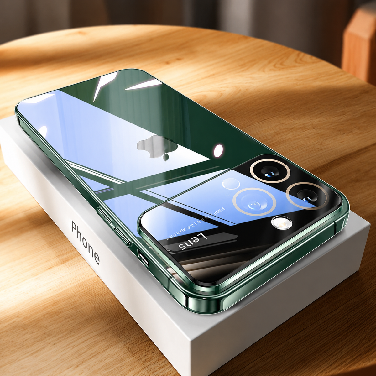 Premium iPhone Case MagSafe Compatible Transparent Shockproof Protective Cover Clear Hard PC Back Silicone Bumper Camera Lens Protection Ultra Thin Slim Design