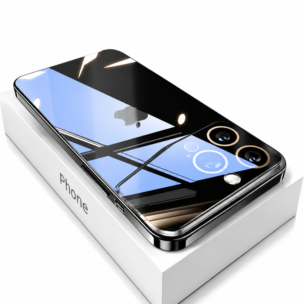 Premium iPhone Case MagSafe Compatible Transparent Shockproof Protective Cover Clear Hard PC Back Silicone Bumper Camera Lens Protection Ultra Thin Slim Design