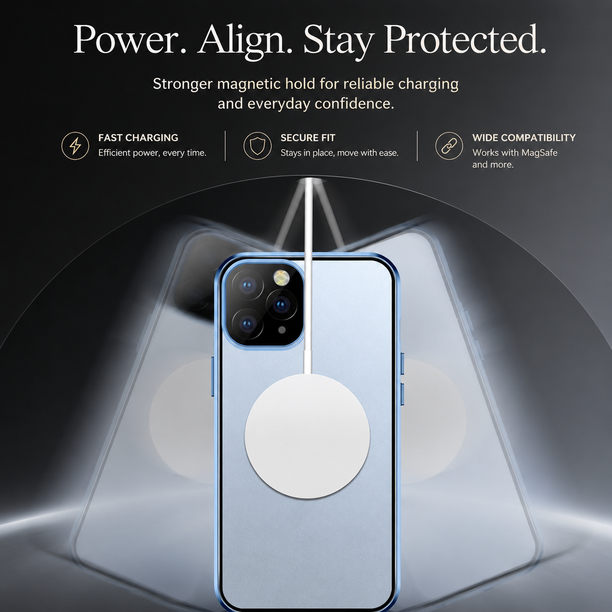 Premium iPhone Case MagSafe Compatible Transparent Tempered Glass Aluminum Frame Shockproof Protective Cover Full Body Camera Lens Protection Slim