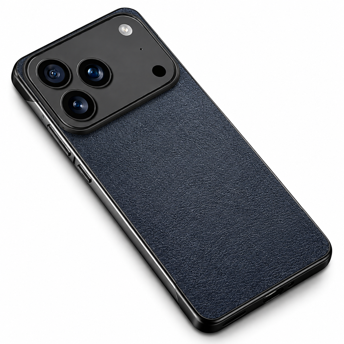 Premium iPhone Case MagSafe Compatible Ultra Thin Leather Cover Frameless PC Back Shockproof Anti Fall Camera Protection Non Slip Matte Slim Design