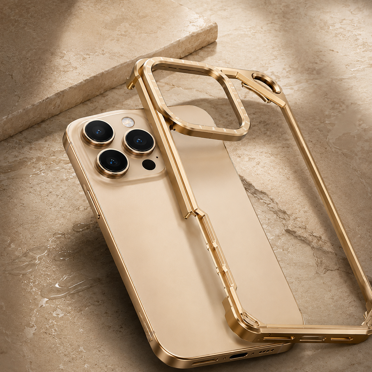 Premium iPhone Case MagSafe Compatible Ultra Thin Metal Bumper Cover Shockproof Protection Camera Lens Guard Slim Magnetic Lightweight Anti Scratch Design