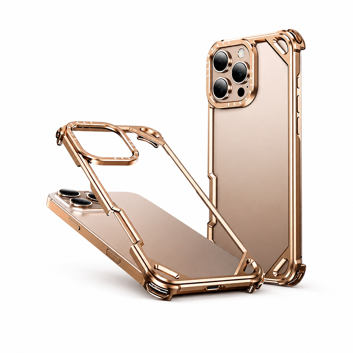 Premium iPhone Case MagSafe Compatible Ultra Thin Metal Bumper Cover Shockproof Protection Camera Lens Guard Slim Magnetic Lightweight Anti Scratch Design