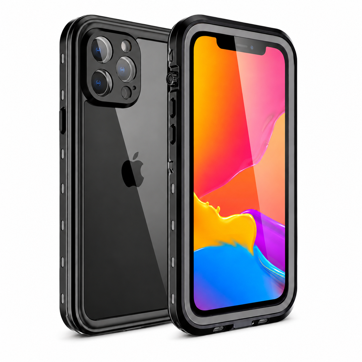 Premium iPhone Case MagSafe Compatible Waterproof IP68 Cover Full Body Protection Shockproof Dustproof Camera Lens Guard Slim Rugged Outdoor Design