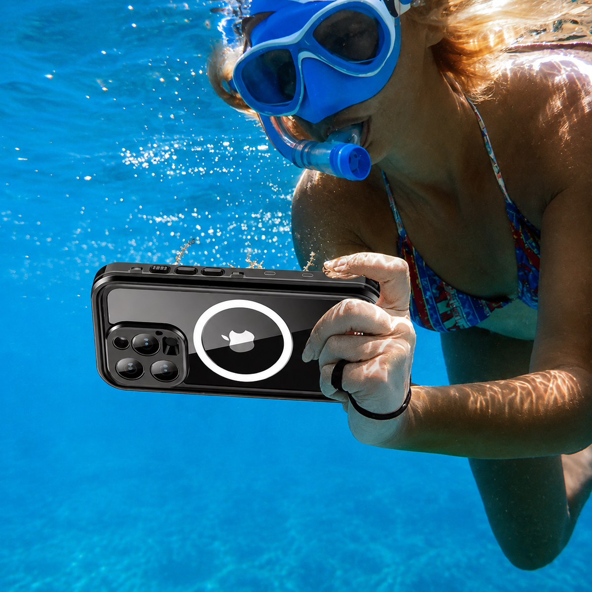Premium iPhone Case MagSafe Compatible Waterproof IP68 Shockproof Protective Cover Full Body Sealed Camera Lens Protection Dustproof Rugged Design
