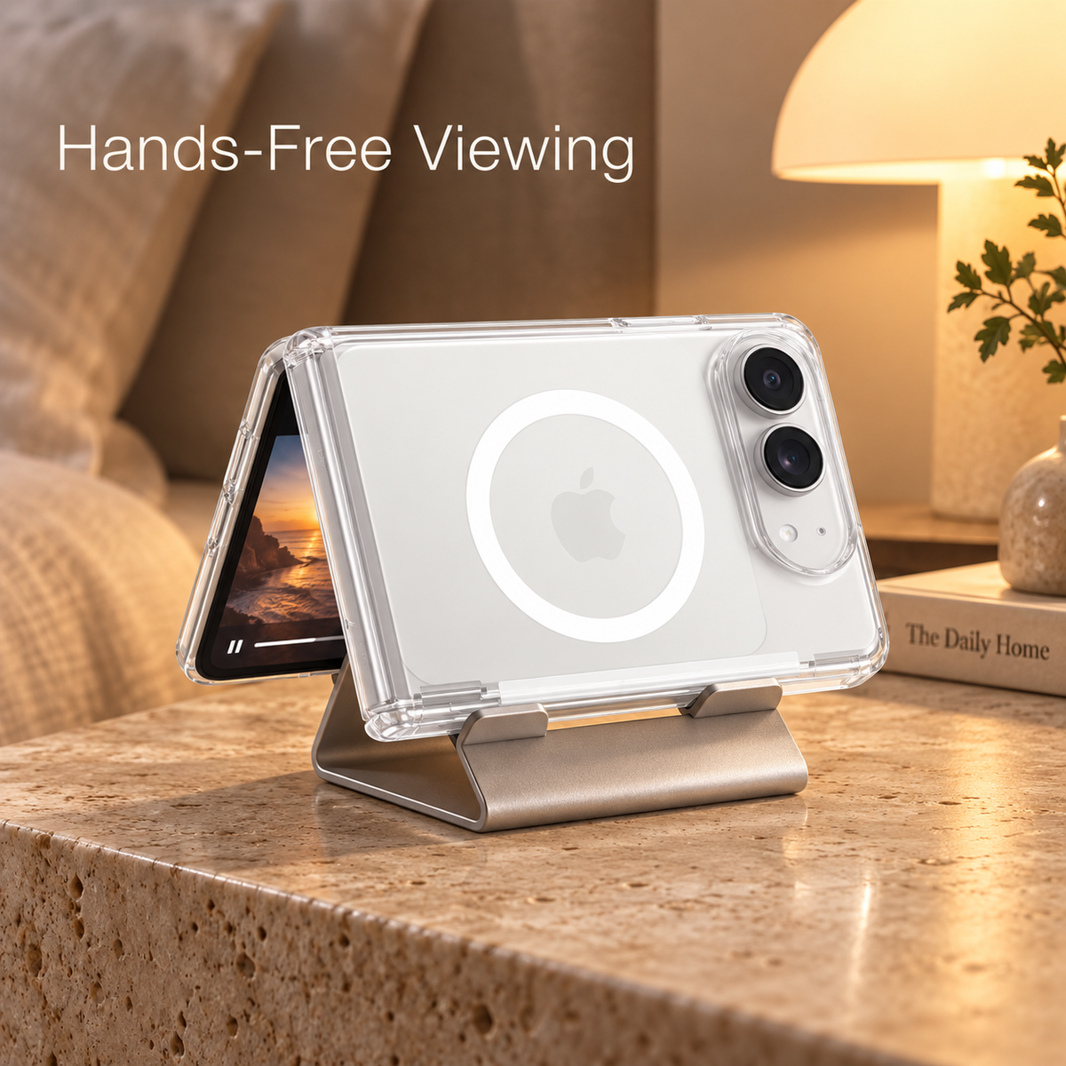Premium iPhone Case MagSafe Crystal Clear Magnetic Foldable Shockproof PC TPU Full Coverage Anti Scratch Non Slip Lightweight Protective Cover Case
