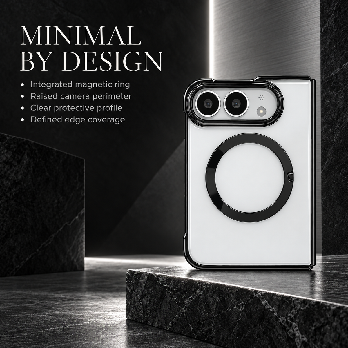 Premium iPhone Case MagSafe Electroplated Clear Magnetic Shockproof PC TPU Anti Scratch Non Slip Lightweight Foldable Transparent Protective Cover Case