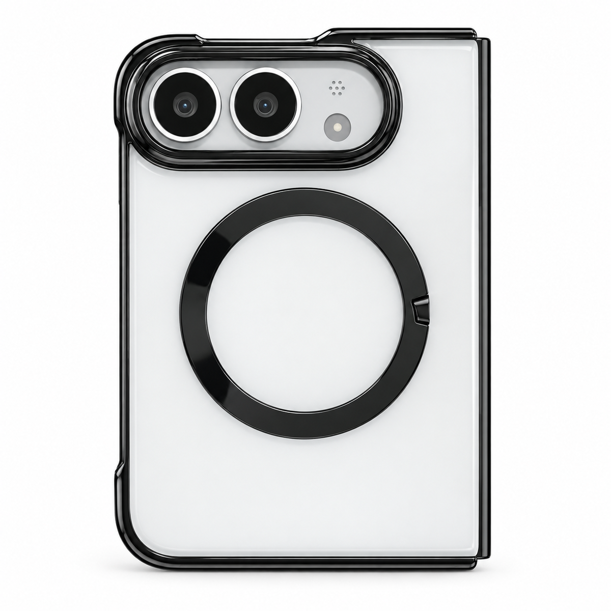 Premium iPhone Case MagSafe Electroplated Clear Magnetic Shockproof PC TPU Anti Scratch Non Slip Lightweight Foldable Transparent Protective Cover Case