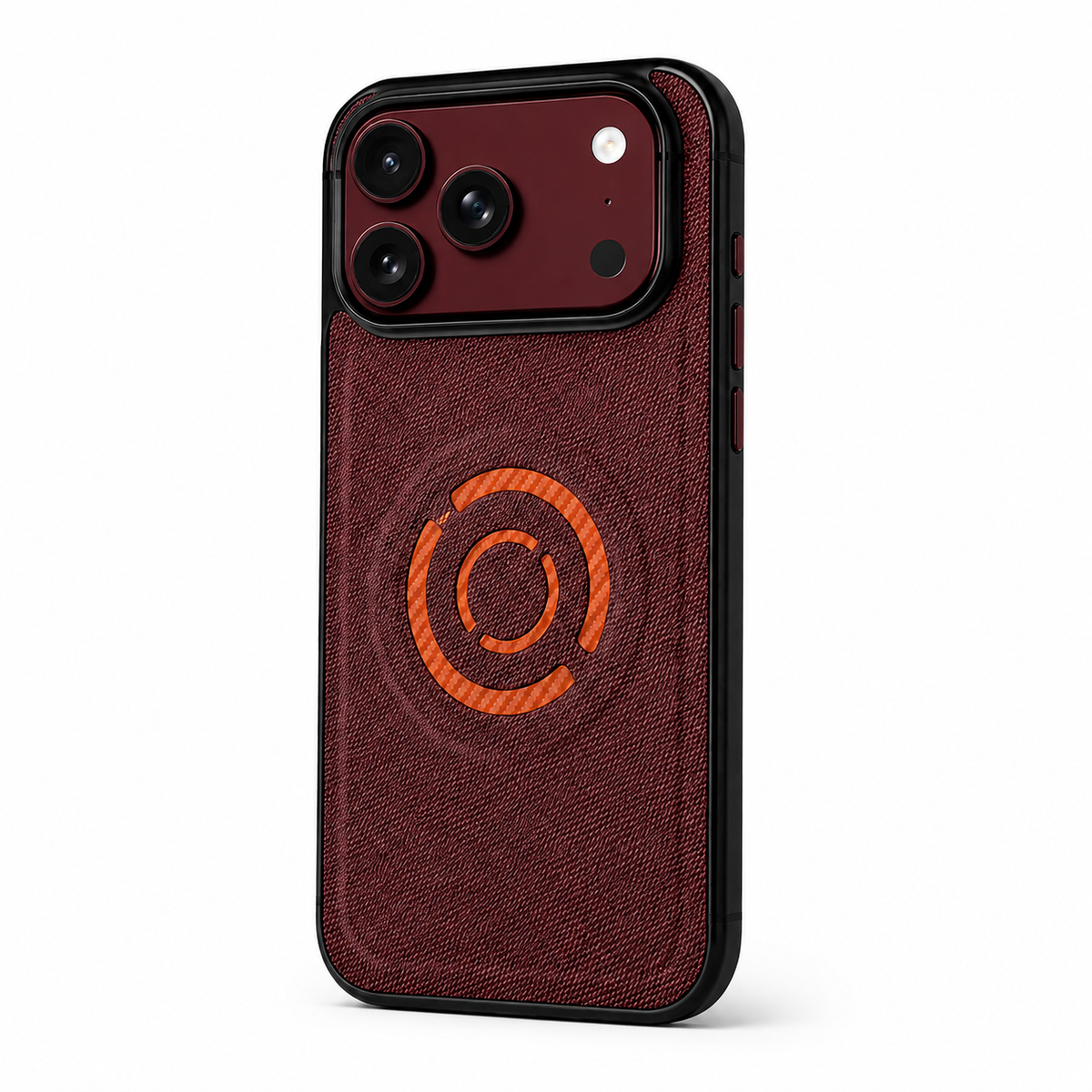 Premium iPhone Case MagSafe Fabric PU Leather Magnetic Full Camera Protection Shockproof Non Slip Matte Lightweight Textured Protective Back Cover Case