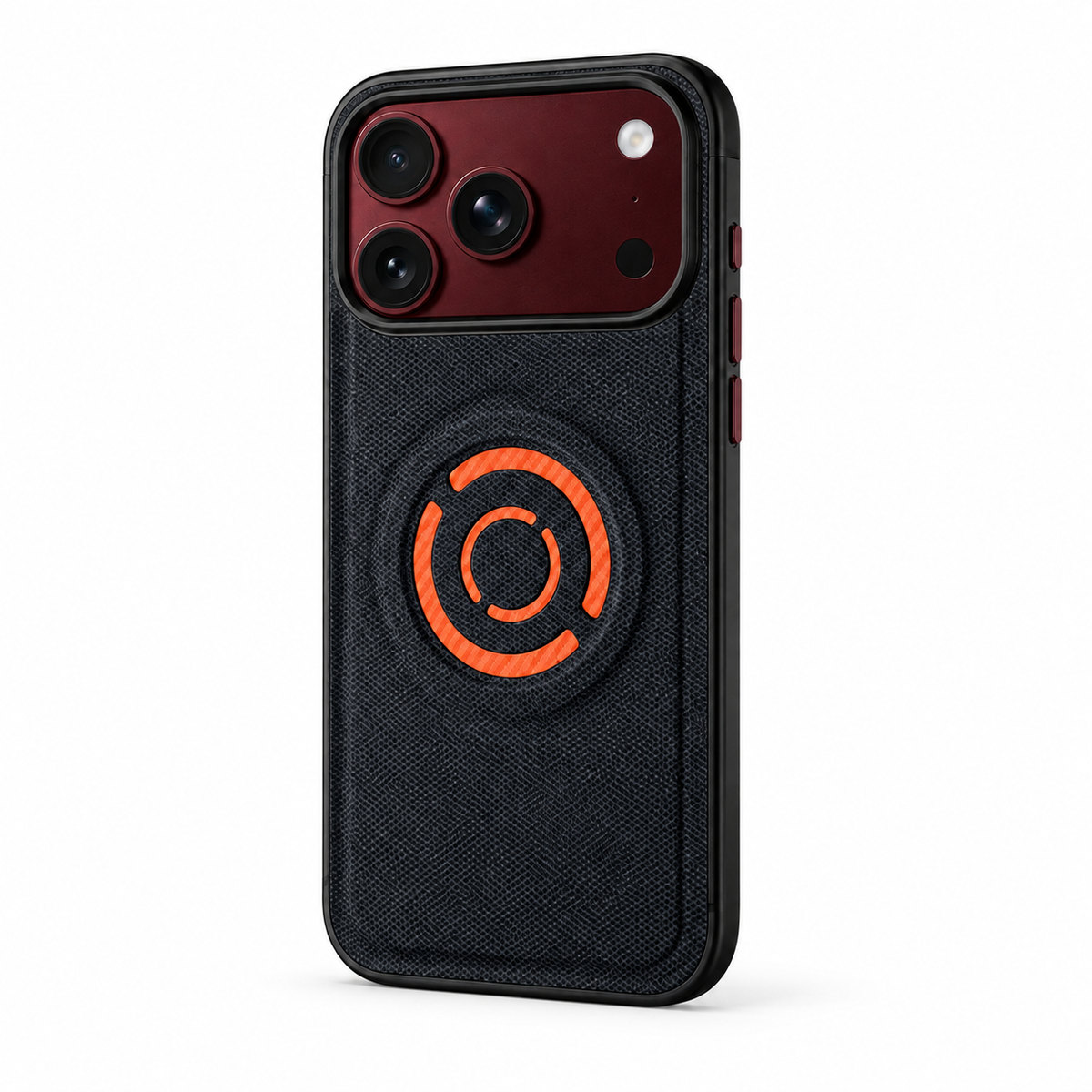 Premium iPhone Case MagSafe Fabric PU Leather Magnetic Full Camera Protection Shockproof Non Slip Matte Lightweight Textured Protective Back Cover Case