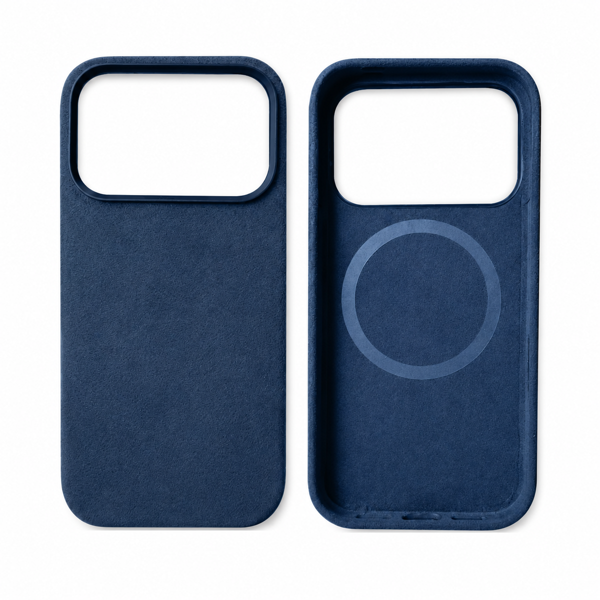 Premium iPhone Case MagSafe Genuine Alcantara Leather Magnetic Soft Touch Protective Cover Textured Non Slip Slim Business Shockproof Soft Case Design